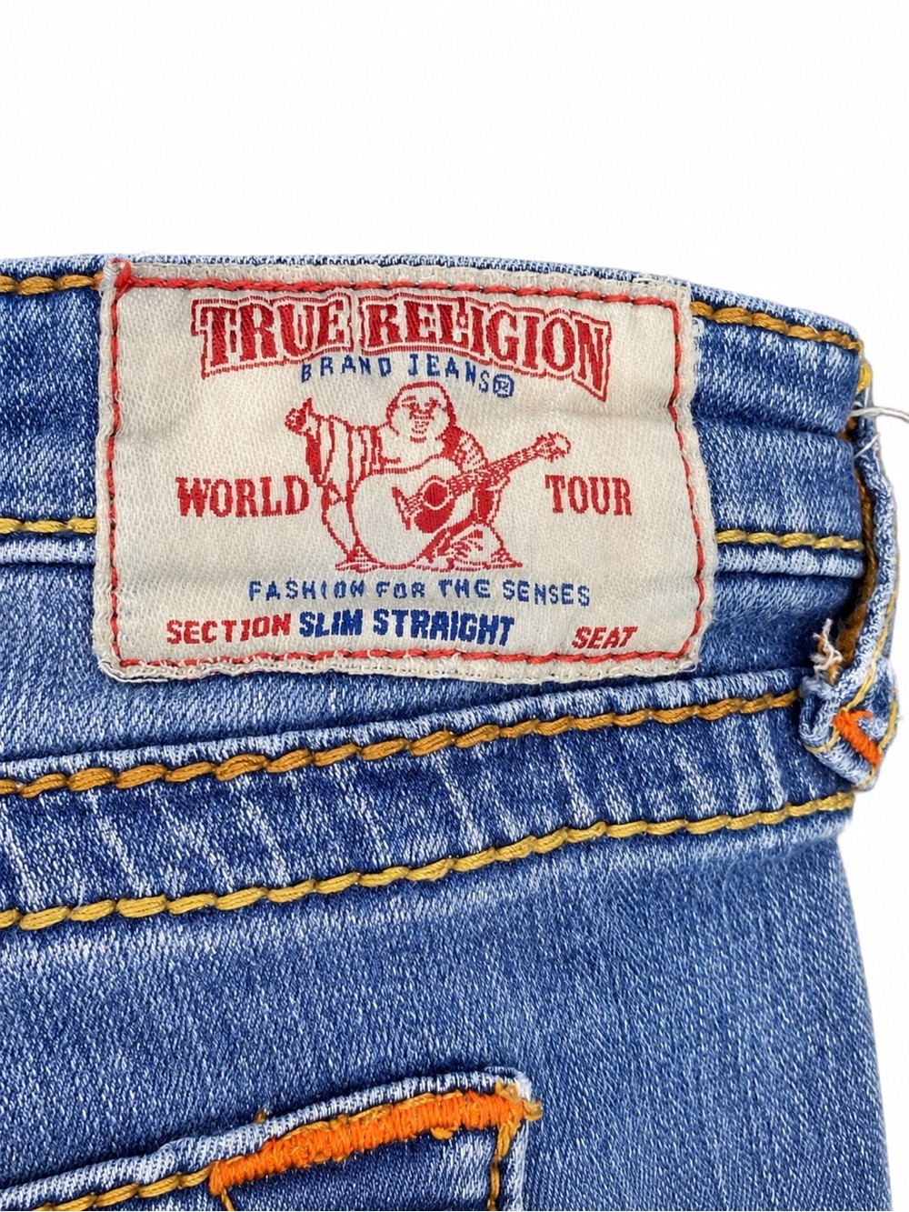 True Religion Women’s Slim-Straight-Big T Jeans| Flattering, Western Style Denim - Picture 4 of 12
